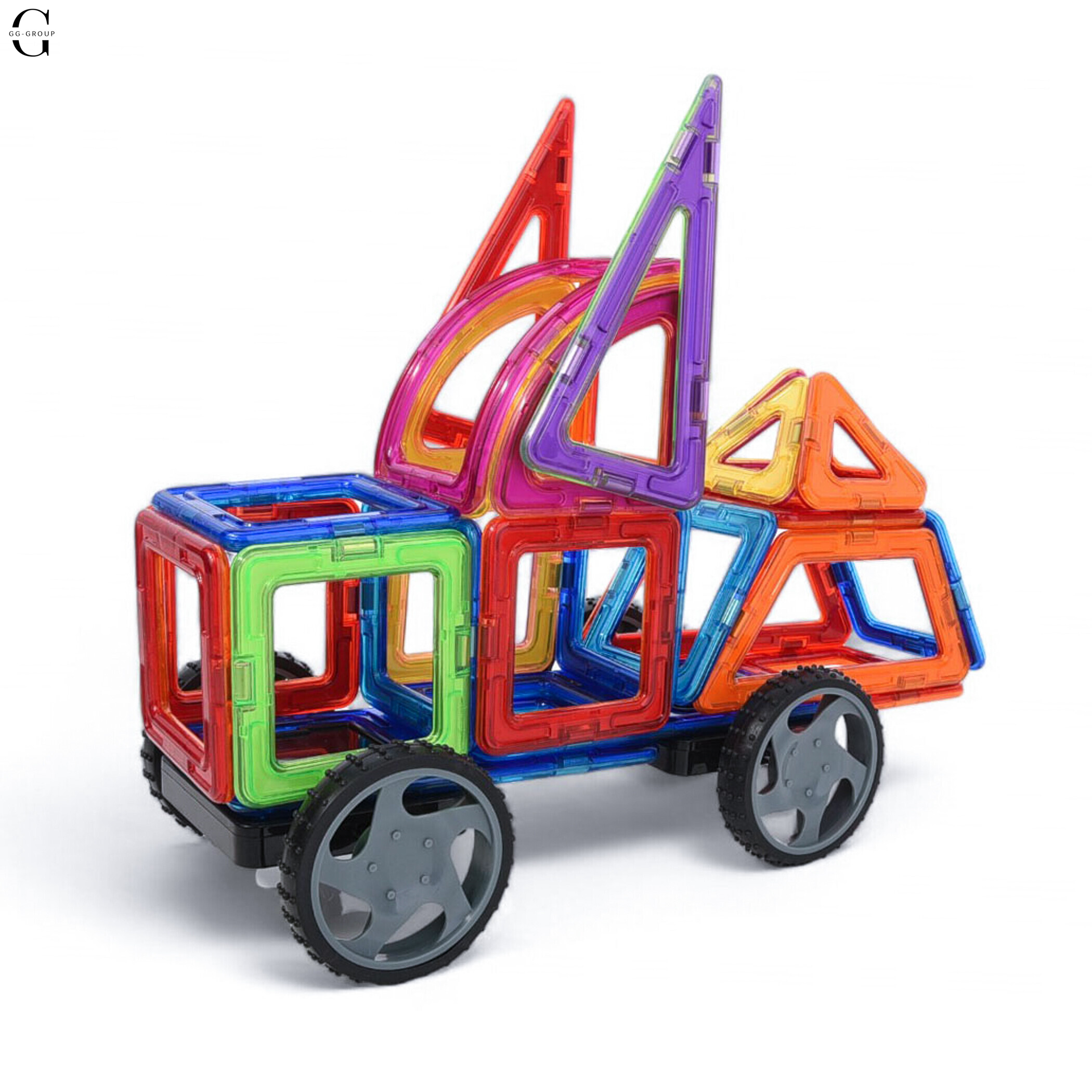 Магнитный конструктор 68 деталей транспорт Magnit/Magical/LIMO TOY